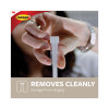 Adhesive Mount Metal Hook, Large, Brushed Nickel Finish, 5 Lb Capacity, 2 Hooks And 4 Strips/Pack