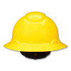 H-800 Series Securefit Hard Hat With Uvicator, Full Brim, 4-Point Pressure Diffusion Ratchet, One Size Fits Most, Yellow
