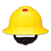 H-800 Series Securefit Hard Hat With Uvicator, Full Brim, 4-Point Pressure Diffusion Ratchet, One Size Fits Most, Yellow