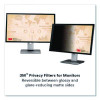 Frameless Blackout Privacy Filter For 24" Widescreen Flat-Panel Monitor, 16:9 Aspect Ratio