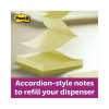 Original Canary Yellow Pop-Up Refill, 3" x 3", Canary Yellow, 100 Sheets/Pad, 12 Pads/Pack