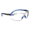 Solus 1000 Series Safety Glasses, Frameless, Blue Arms, Clear Single Lens
