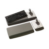 Antimicrobial Gel Keyboard Wrist Rest Platform, 19.6 x 10.6, Black/Gray