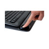 Antimicrobial Gel Keyboard Wrist Rest Platform, 19.6 x 10.6, Black/Gray