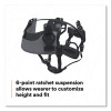 Securefit X5000 Series Safety Helmet, 6-Point Pressure Diffusion Ratchet Suspension, White