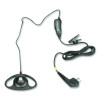D-Style Earpiece With In-Line Microphone And Push-To-Talk, Black