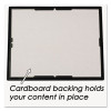 Ez Mount Document Frame With Trim Accent And Plastic Face, Plastic, 8 X 10, Black/Gold