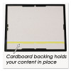 Ez Mount Document Frame With Trim Accent And Plastic Face, Plastic, 8.5 X 11 Insert, Black/Gold