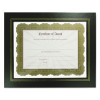 Leatherette Document Frame, 8.5 x 11, Black, Pack Of Two
