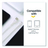 Braided Apple Lightning Cable To Usb-A Cable, 6 Ft, White