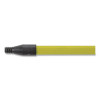 Broom Handle With Nylon Thread, Fiberglass, 60", Yellow