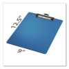 Recycled Plastic Clipboard, Holds 8.5 x 11 Sheets, Blue