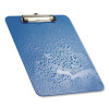 Recycled Plastic Clipboard, Holds 8.5 x 11 Sheets, Blue