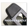 50-Sheet Heavy-Duty Two-Hole Punch With Padded Handle, 1/4" Holes, Black
