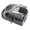 50-Sheet Deluxe Two-Hole Punch, 1/4" Holes, Gray/Blue