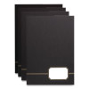 Monogram Executive Twin Pocket Folders, Accommodates (80) 11 x 8.5 Sheets, Black/Gold, 4/Pack