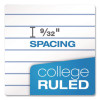 One-Subject Notebook, Medium/College Rule, Assorted Cover Colors, (100) 11 x 9 Sheets, 6/Pack