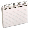 Spiral Index Cards, Ruled, 4 X 6, White, 50/Pack
