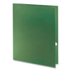 Metallic Laminated Twin Pocket Folders, Accommodates (100) 11 x 8.5 Sheets, Green, 25/Box