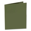 Metallic Laminated Twin Pocket Folders, Accommodates (100) 11 x 8.5 Sheets, Green, 25/Box