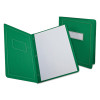Title Panel And Border Front Report Cover, Three-Prong Fastener, 0.5" Capacity, 8.5 X 11, Light Green/Light Green, 25/Box