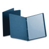 Title Panel And Border Front Report Cover, Three-Prong Fastener, 0.5" Capacity, Dark Blue/Dark Blue, 25/Box