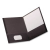 Linen Finish Twin Pocket Folders, 100-Sheet Capacity, 11 x 8.5, Light Gray, 25/Box