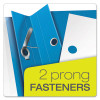 Clear Front Standard Grade Report Cover, Three-Prong Fastener, 0.5" Capacity, 8.5 X 11, Clear/Light Blue, 25/Box