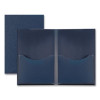 Double Stuff Heavy-Duty Opaque Polypropylene Twin-Pocket Folder, Accommodates (200) 11 x 8.5 Sheets, Navy