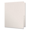 Twin-Pocket Folder, Accommodates (100) 11 x 8.5 Sheets, White, 25/Box