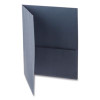 Twin-Pocket Folder, Accommodates (100) 11 x 8.5 Sheets, Dark Blue, 25/Box