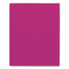 Twin-Pocket Folder, Embossed Leather Grain Paper, 0.5" Capacity, 11 X 8.5, Burgundy, 25/Box