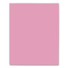 Twin-Pocket Folder, Embossed Leather Grain Paper, 0.5" Capacity, 11 X 8.5, Pink, 25/Box
