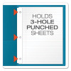 Twin-Pocket Folder With Prong Fasteners, Accommodates (135) 11 x 8.5 Sheets, Light Blue, 25/Box