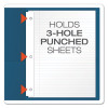 Twin-Pocket Folders With 3 Fasteners, 0.5" Capacity, 11 X 8.5, Blue, 25/Box