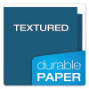 Twin-Pocket Folders With 3 Fasteners, 0.5" Capacity, 11 X 8.5, Blue, 25/Box