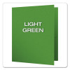 Twin-Pocket Folder With Prong Fasteners, Accommodates (135) 11 x 8.5 Sheets, Green, 25/Box