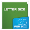Twin-Pocket Folder With Prong Fasteners, Accommodates (135) 11 x 8.5 Sheets, Green, 25/Box