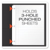 Twin-Pocket Folders With 3 Fasteners, 0.5" Capacity, 11 X 8.5, Black 25/Box