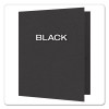 Twin-Pocket Folders With 3 Fasteners, 0.5" Capacity, 11 X 8.5, Black 25/Box