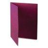 Twin-Pocket Folder With Prong Fasteners, Accommodates (135) 11 x 8.5 Sheets, Burgundy, 25/Box