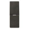 Pressboard Report Cover With Reinforced Top Hinge, Two-Prong Metal Fastener, 2" Capacity, 8.5 X 11, Black/Black