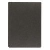 Pressboard Report Cover With Reinforced Top Hinge, Two-Prong Metal Fastener, 2" Capacity, 8.5 X 11, Black/Black