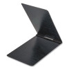 Pressguard Report Cover With Reinforced Top Hinge, Two-Prong Metal Fastener, 2" Capacity, 8.5 X 14, Black/Black