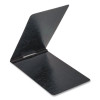 Pressguard Report Cover With Reinforced Top Hinge, Two-Prong Metal Fastener, 2" Capacity, 8.5 X 14, Black/Black