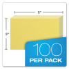 Unruled Index Cards, 3 X 5, Canary, 100/Pack