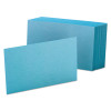 Unruled Index Cards, 4 X 6, Blue, 100/Pack