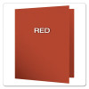 Earthwise By Oxford 100% Recycled Twin-Pocket Folder, Accommodates (100) 11 x 8.5 Sheets, Red, 25/Box