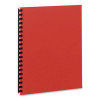 Eight-Pocket Organizer, Embossed Leather Grain, 11 X 8.5, Assorted Colors With White Pockets