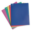 Fashion Poly Twin-Pocket Folder, Accommodates 11 x 8.5 Sheets, Assorted Colors, 25/Box